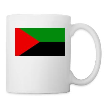 Drapeau Rouge Vert Noir Martinique - Mug blanc - blanc - Droite