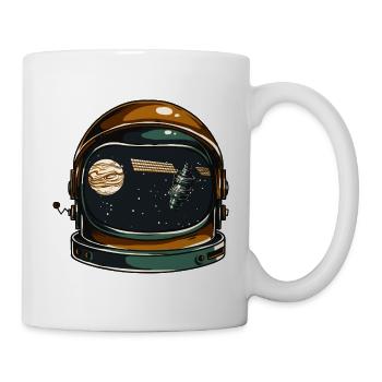 Astronaut perfekte Geschenkidee T-shirt Design - Tasse - Weiß - Rechts