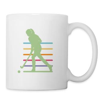 Hockeyspielerin - Tasse - Weiß - Rechts
