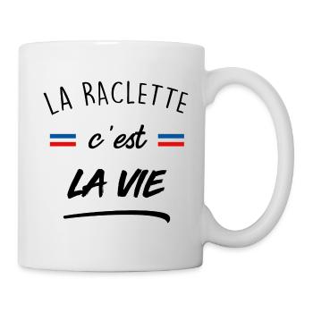 La raclette c est la vie - Mug blanc - blanc - Droite