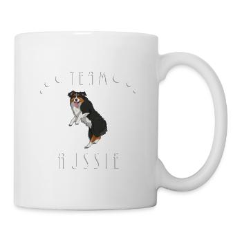 Team Aussie - Black Tri (bobtail) - Mug blanc - blanc - Droite