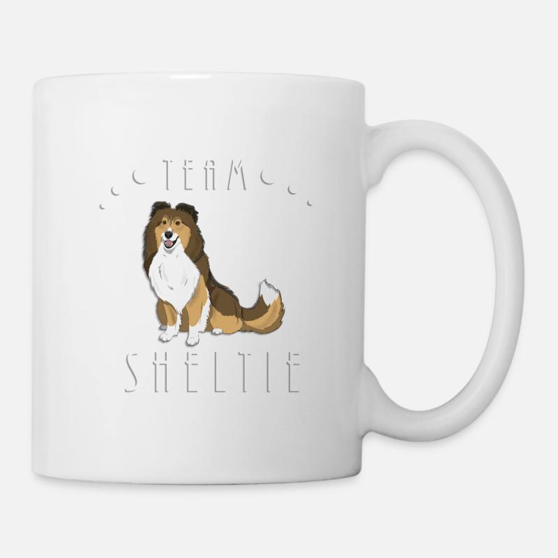 Team Sheltie - Sand - Tasse - Weiß