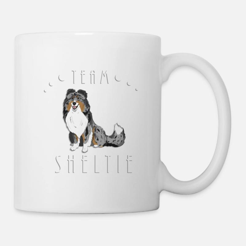 Team Sheltie - Blue Merle Tri - Tasse - Weiß