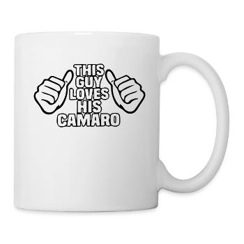 DIESER JUNGE LIEBT IHRE CAMARO - Tasse - Weiß - Rechts