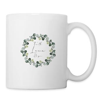 Faith Love Hope Eucalyptus - Mug - white - Right
