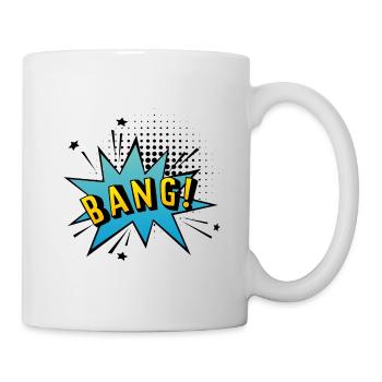 BANG! Speech bubble in pop-art style - Mug - white - Right