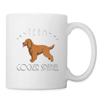 Team Cocker Spaniel - Red - Mug - white - Right