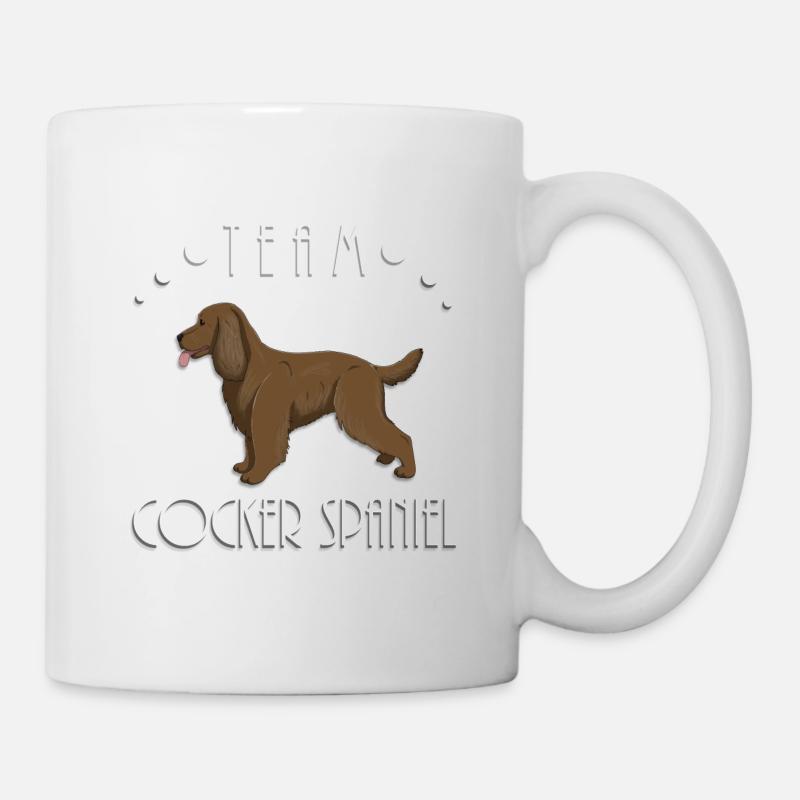 Team Cocker Spaniel - Liver - Mug - white