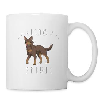 Team Kelpie - Brown and Tan - Mug - white - Right