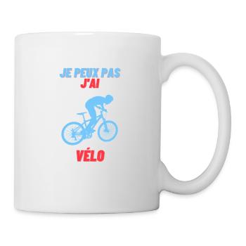Ich kann kein Fahrrad haben - Tasse - Weiß - Rechts