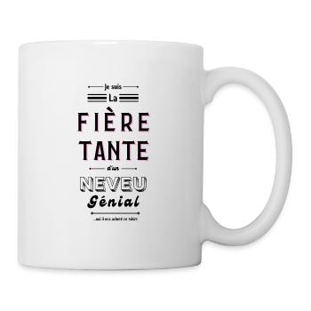 Je suis la fière tante d'un neveu génial - Mug blanc - blanc - Droite