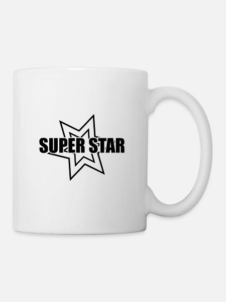 Super Star - Tasse - Weiß