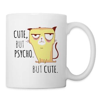 Chat fou le cadeau sucré pour les amis chats - Mug blanc - blanc - Droite