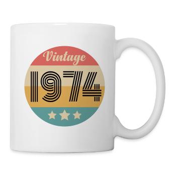 millésime 1974 - Mug blanc - blanc - Droite