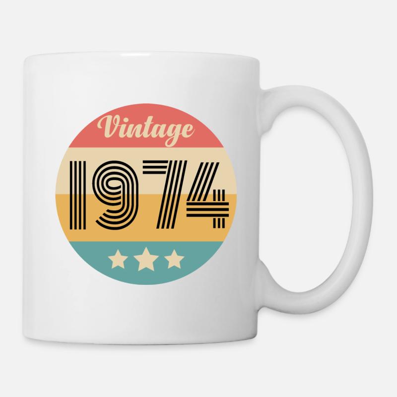 millésime 1974 - Mug blanc - blanc