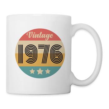 Jahrgang 1976 - Tasse - Weiß - Rechts