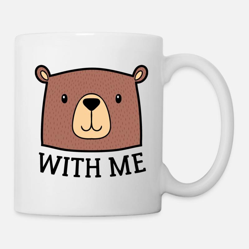 Bär mit mir - Tasse - Weiß