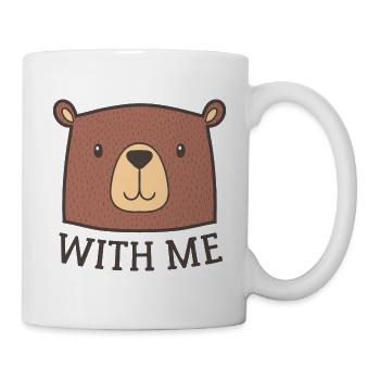 Ours avec moi - Mug blanc - blanc - Droite