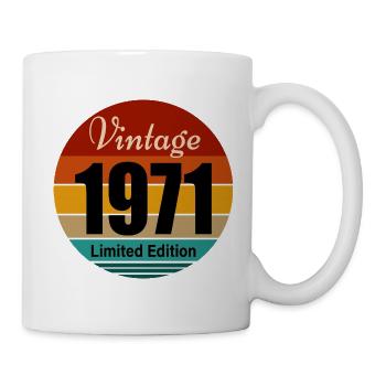 millésime 1971 - Mug blanc - blanc - Droite