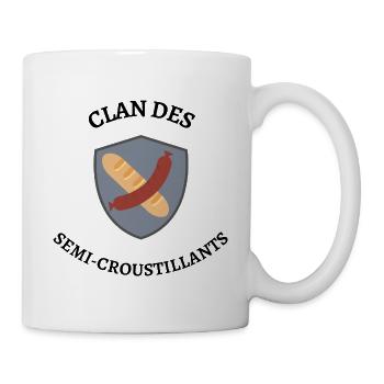 Clan of semi-crisps - Mug - white - Right