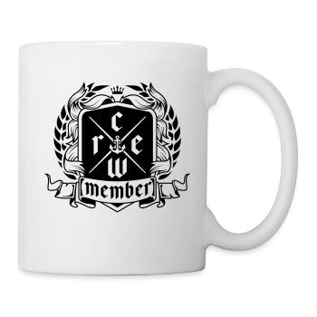crew member design - Mug blanc - blanc - Droite