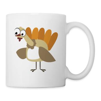 Truthahn Gobbler - Tasse - Weiß - Rechts