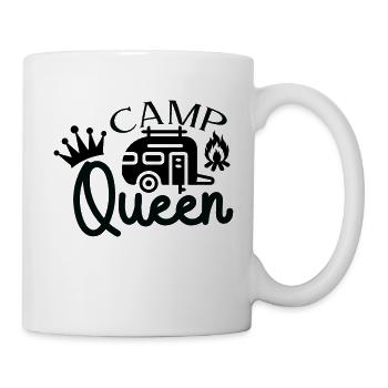 Camping Queen - Mug blanc - blanc - Droite