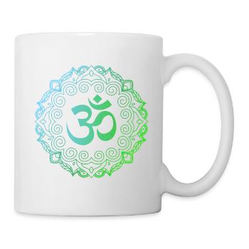 Yoga, Om-Mandala - Tasse - Weiß - Rechts