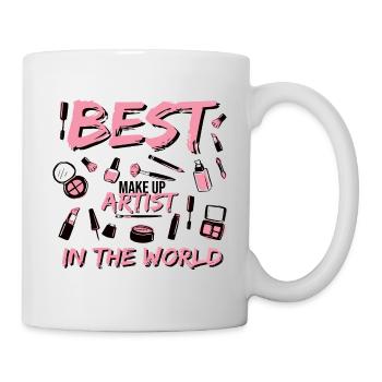 Best Make Up Artist In The World Visagist Schmink - Tasse - Weiß - Rechts