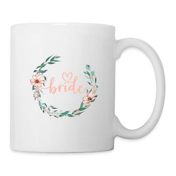 Flowers Wreath Team Bride 1 - Mug - white - Right