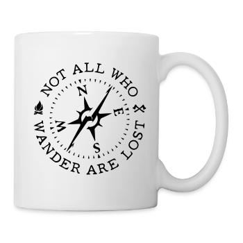 Not all who wander are lost - Tasse - Weiß - Rechts