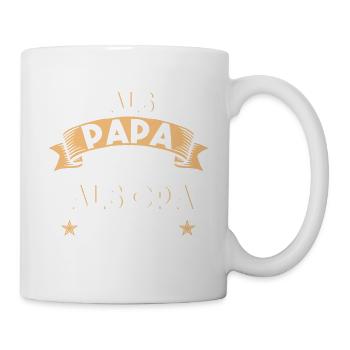 Als Papa geliebt als Opa vergöttert - Tasse - Weiß - Rechts
