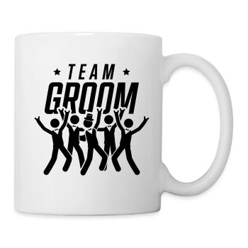 groom team - Tasse - Weiß - Rechts