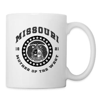 Missouri USA College Armoiries - Mug blanc - blanc - Droite