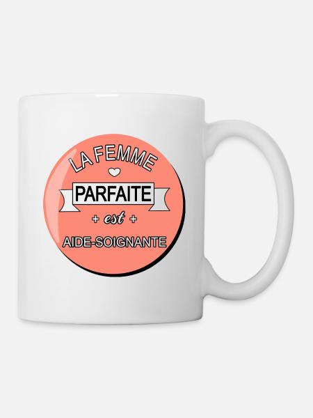 Parfaite aide soignante ! cadeau aide soignante - Mug blanc - blanc
