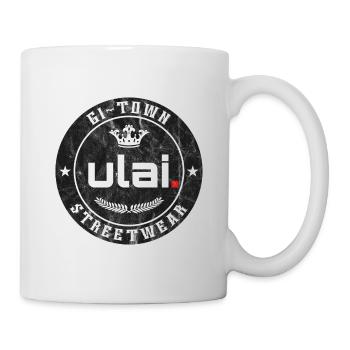 GI-TOWN Streetwear - Ulai - vintage retro - Tasse - Weiß - Rechts