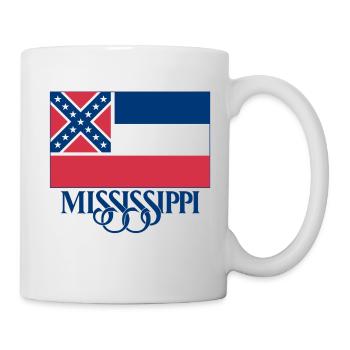 Mississippi Flag - Mug - white - Right