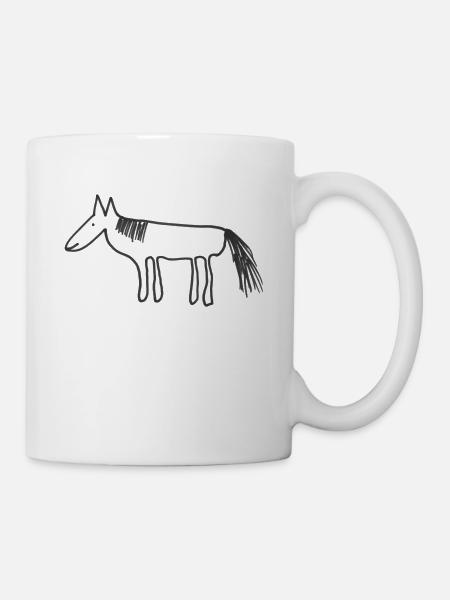 Pferd - Tasse - Weiß