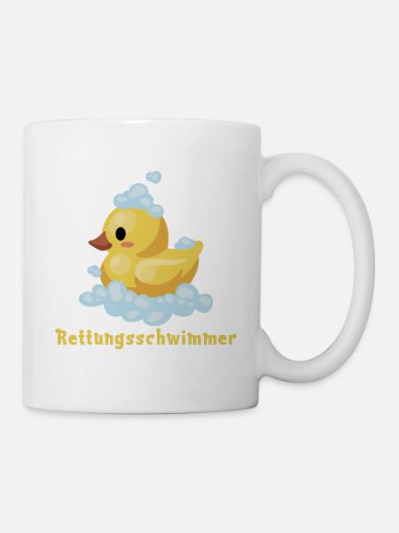 Bademeister Badeente Geschenk - Tasse - Weiß