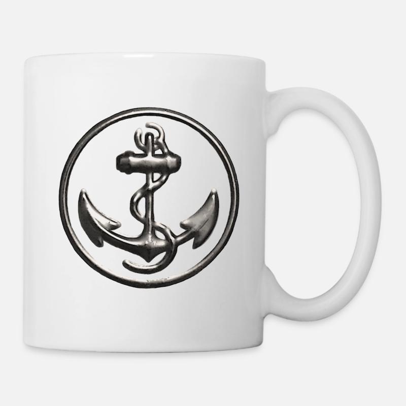 Ancre d'or - Mug blanc - blanc