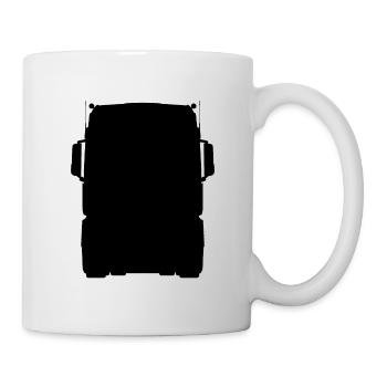 Camion tir camion camion voiture voiture semi-remorque - Mug blanc - blanc - Droite