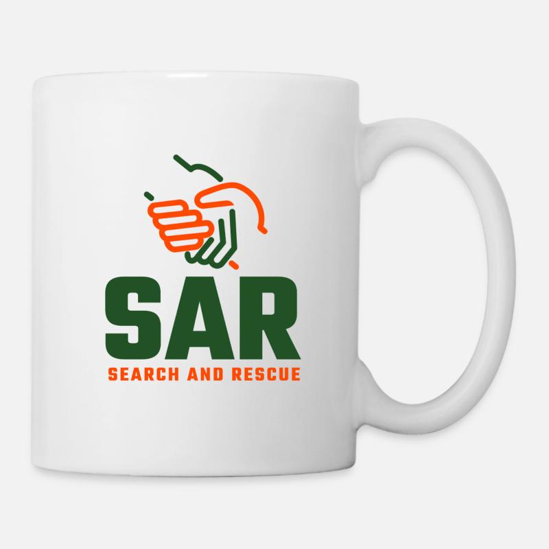 SAR ORANGE GRØN - Kop/krus - hvid