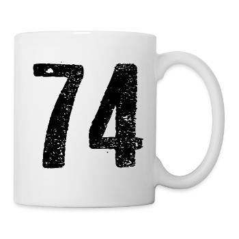 74 Number Vintage - Mug - white - Right