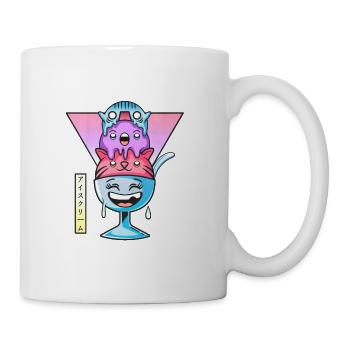 Kawaii Eis - Tasse - Weiß - Rechts
