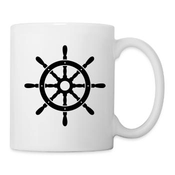 Steuerrad - Tasse - Weiß - Rechts