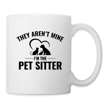 Pet Sitter Sitting Dog Walker Fur Animal Funny - Mug - white - Right