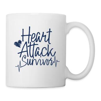 Heart attack Surviving patient Heart attack - Mug - white - Right