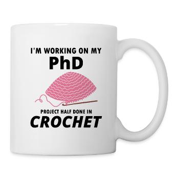 Crocheting Crochet Knitting Crocheter Funny - Mug - white - Right