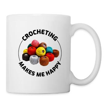 Crocheting Crochet Knitting Crocheter Funny - Mug - white - Right