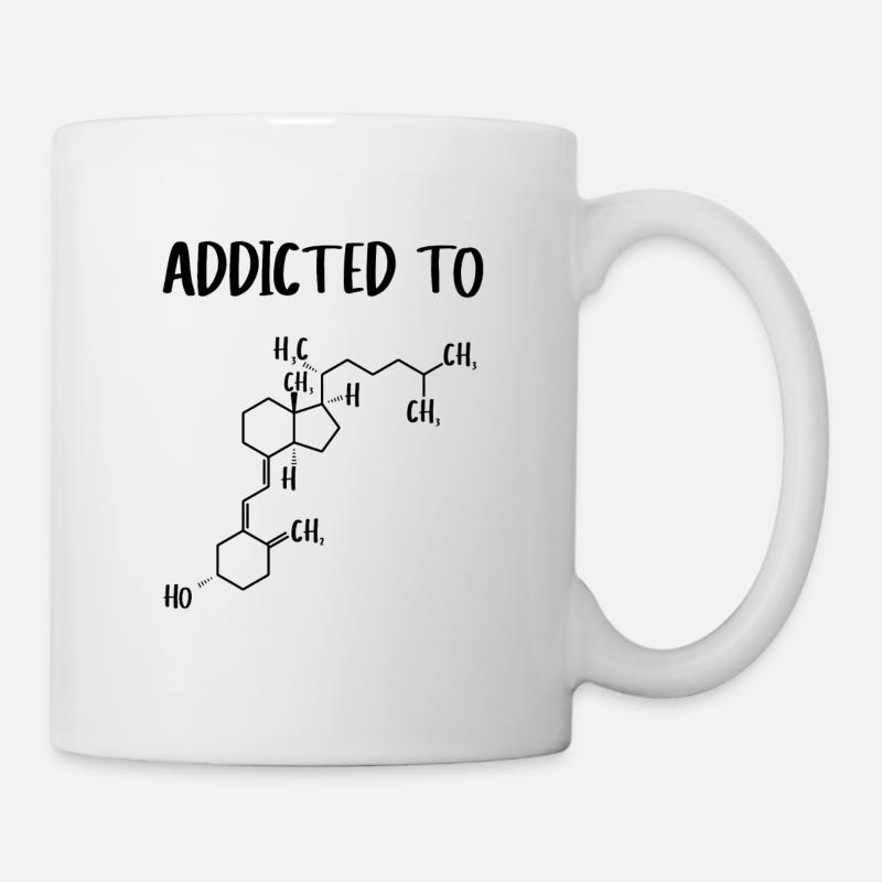 Accro au cadeau Sun Vitamin D3 - Mug blanc - blanc